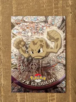 Geodude Topps Chrome Pokemon TV Animation Edition #74 2000 NM - Image 1