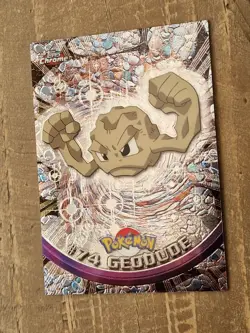 Geodude Topps Chrome Pokemon TV Animation Edition #74 2000 NM - Image 2