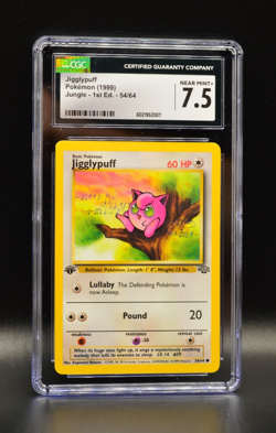 Jigglypuff 1st Edition 1999 Pokemon Jungle #54 WOTC CGC 7.5 PSA Newly Graded - Image 1
