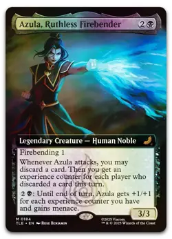 Azula, Ruthless Firebender (Extended Art) #184 (Foil) (LP) TLE Magic MTG - Image 1