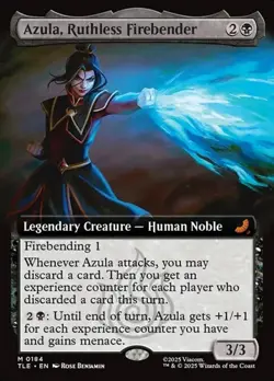Azula, Ruthless Firebender - Foil Extended Art TLE NM MTG - Image 1