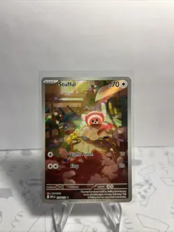 Pokemon Card Stufful 154/132 Illustration Rare Mega Evolution Base Set NM - Image 1