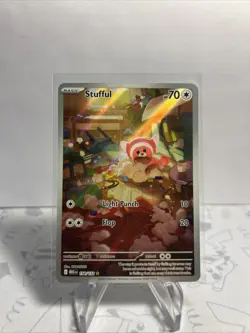 Pokemon Card Stufful 154/132 Illustration Rare Mega Evolution Base Set NM - Image 2