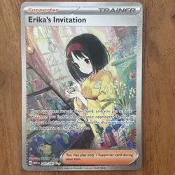 Pokemon TCG Erika's Invitation 203/165 SV 151 Special Illustration Rare NM Card - Image 1