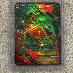 Pokemon Rayquaza EX Full Art Holo Dragons Exalted 123/124 170 HP Card - Image 1