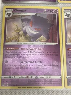 Pokemon TCG Gengar Card Lot 4 Cards English Japanese s10a Sword & Shield 2022 - Image 4