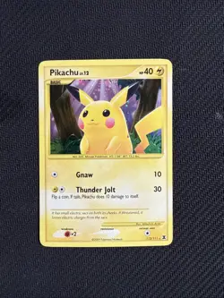 Pokemon Pikachu TCG 112/111 Rising Rivals Secret Rare Holo Card - Image 2