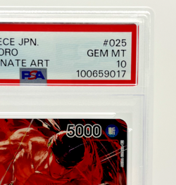 PSA 10 Bandai One Piece Card Game Roronoa Zoro Romance Dawn OP01-025 Japanese 10 - Image 3