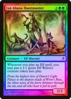 Lys Alana Huntmaster FOIL Lorwyn HEAVILY PLD Green Common MAGIC CARD ABUGames - Image 1