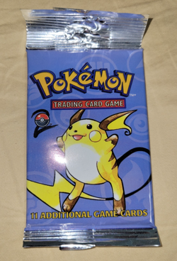 WOTC Pokemon Base Set 2 Raichu Art Sealed Booster Pack 2000 - Image 1