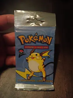 1999 WOTC Pokemon Booster Pack Base Set 2 Raichu Artwork Factory Sealed! - Image 1