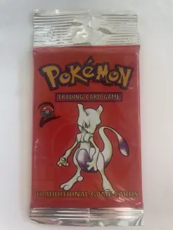 WOTC Pokemon Base Set 2 Booster Pack FACTORY SEALED Mewtwo Artwork - Image 1