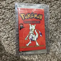 Pokemon 1999 Base Set 2 Booster Pack Factory Sealed WOTC Mewtwo Art - Image 1