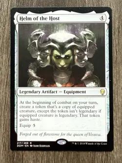 1x Helm Of The Host Dominaria Regular MTG LP English - Image 1