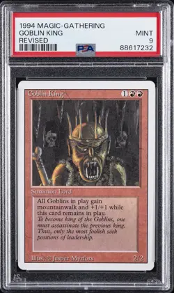 1994 MTG REVISED GOBLIN KING PSA 9 - Image 1