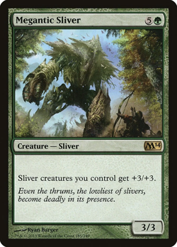 Megantic Sliver M14 NM Creature Sliver Anthem Commander EDH MTG - Image 1