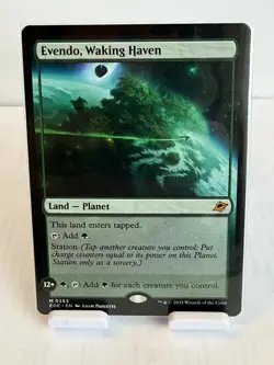 MTG Evendo, Waking Haven Land Mythic Edge of Eternities Regular #253 - Image 1