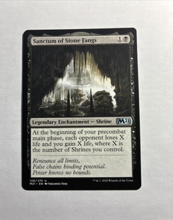Sanctum of Stone Fangs - Core Set 2021 MTG Plus Bonus Rare!!! - Image 1