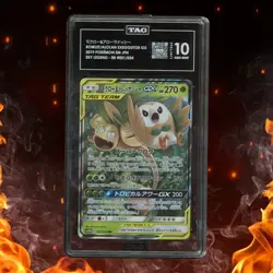 Pokemon Sky Legend Japanese ROWLET / ALOLAN EXEGGUTOR GX 001/054 TAG 10 - Image 1