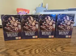 One Piece Op-14 Double Pack Set 9 The Azure Sea's Seven Lot Of 4 - Image 1
