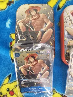 Portgas D. Ace Sabo Monkey D. Luffy Tin Promo Set One Piece Sealed - Image 3