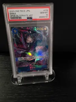 PSA 10 2023 ONE PIECE JAPANESE OP06-WINGS OF THE CAPTAIN ALTERNATE ART SANJI 119 - Image 1