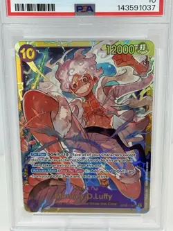 One Piece Monkey D Luffy PSA 10 OP05-119 SEC Awakening Of The New Era - Image 2