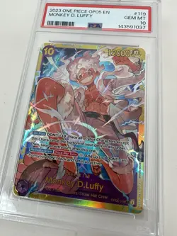 One Piece Monkey D Luffy PSA 10 OP05-119 SEC Awakening Of The New Era - Image 3