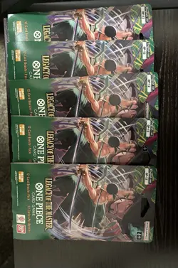 Bandai One Piece OP-12 Legacy Of The Master 5 Booster Blister Packs - Image 1
