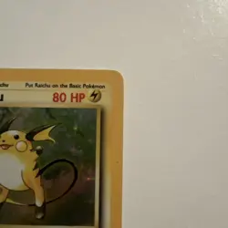 Raichu 14/102 Base Set Unlimited 1999 Pokemon Card Holo Rare NM - Image 3