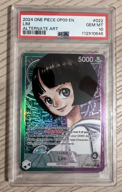 2024 ONE PIECE OP09-EMPERORS IN THE NEW WORLD ALTERNATE ART #022 LIM PSA 10 - Image 1