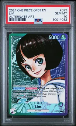 2024 ONE PIECE OP09-EMPERORS IN THE NEW WORLD ALTERNATE ART #022 LIM PSA 10 - Image 1