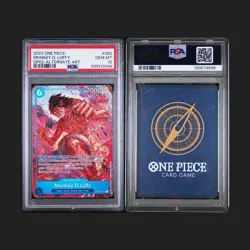 2023 One Piece Paramount War Monkey D Luffy PSA 10 OP02-062 SR Gem Mint English - Image 3