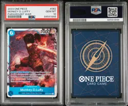 Monkey D. Luffy PSA 10 2023 One Piece Paramount War #062 OP02-062 Super Rare SR - Image 2