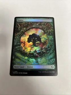 Forest Foil Tarkir Dragonstorm Card #0291 MTG LP - Image 1
