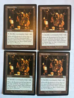 Claws of Gix 1998 Urza's Saga Magic Card NM X4 MTG Cards - Image 1