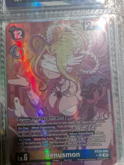 BT24-040 Venusmon Alternate Art Time Stranger Digimon Card Game - Image 1