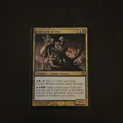 Magic The Gathering Alara Reborn Lich Lord of Unx #24 Lightly played - Image 1