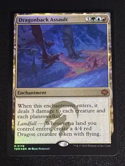 MTG Tarkir: Dragonstorm Dragonback Assault Foil 0179 NM Mythic - Image 1