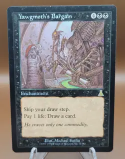 Yawgmoth's Bargain x1 MTG Urza's Destiny Magic Moderate Play MP English - Image 1