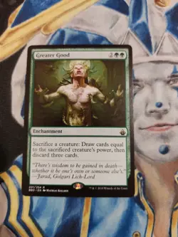 Greater Good MTG Battlebond Green Rare Enchantment Near-Mint to Mint x1 - Image 2