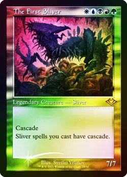 MTG THE FIRST SLIVER RETRO FRAME ETCHED FOIL Modern Horizons 1: Timeshifted NM - Image 1