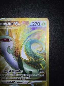 Pokemon Serperior VSTAR Gold Secret Rare 210/195 from Silver Tempest NM! - Image 4
