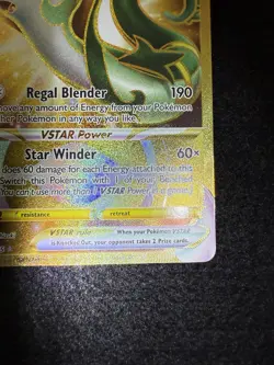 Pokemon Serperior VSTAR Gold Secret Rare 210/195 from Silver Tempest NM! - Image 5