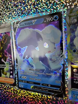 Pokemon TCG Silver Tempest Alolan Vulpix: Full Art 034/195 VSTAR; 033/195 V - Image 4