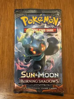 Pokemon Sun & Moon Burning Shadows Booster Pack Sealed Marshadow Art - Image 1