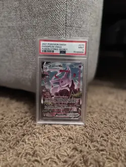 2021 Pokemon SWSH FA/ Espeon Vmax Fusion Strike-Secret #270 Mint PSA 9 - Image 2