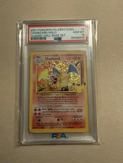 Pokemon TCG Charizard Celebrations Classic Collection 2021 No.4/102 PSA 10 - Image 1
