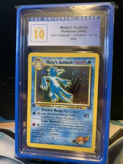 Pokemon Gym Challenge English Misty’s Golduck 1st Edition PSA 10 Massive Swirl - Image 4
