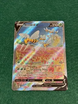 2022 Pokemon-Beedrill V #161/189 Astral Radiance-UR Holo (Alternate Full Art) - Image 1